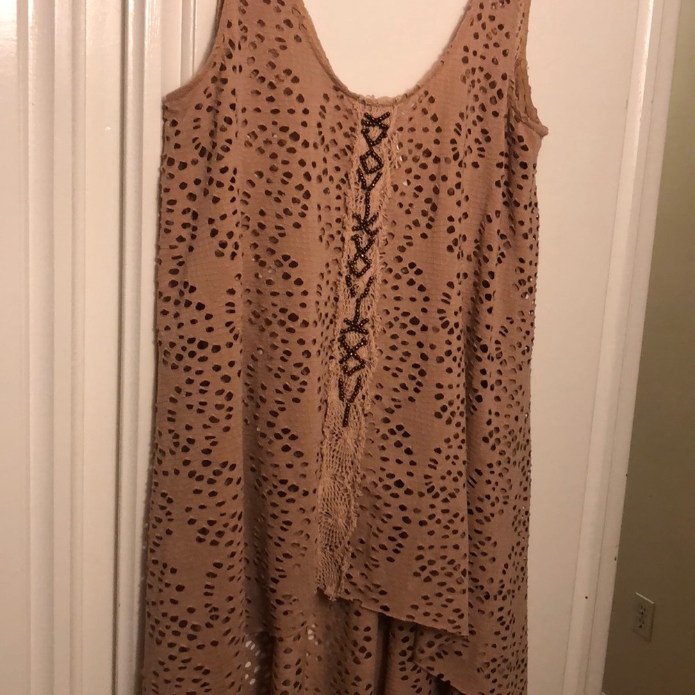 Free people crochet tunic